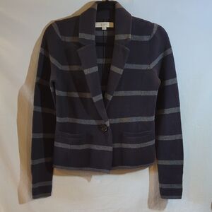 Women's Ann Taylor Loft S Striped Blazer Jacket